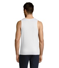 Camiseta blanca de tirantes personalizada hombre